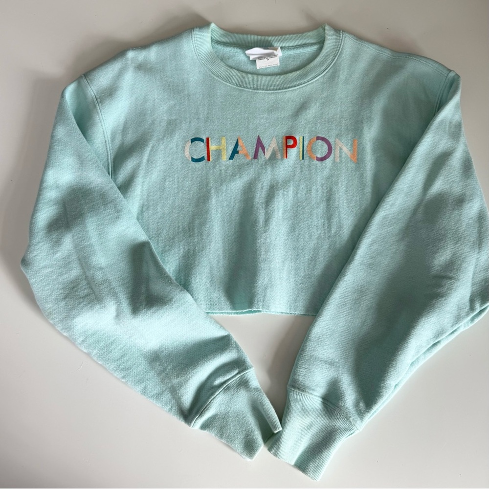 Champion cropped pullover women’s crew neck sweatshirt